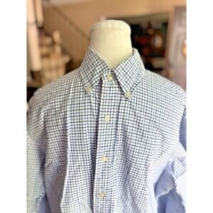 Polo Ralph Lauren‎ Blue Check Long Sleeve Button Down Shirt Size M Flesh Pony